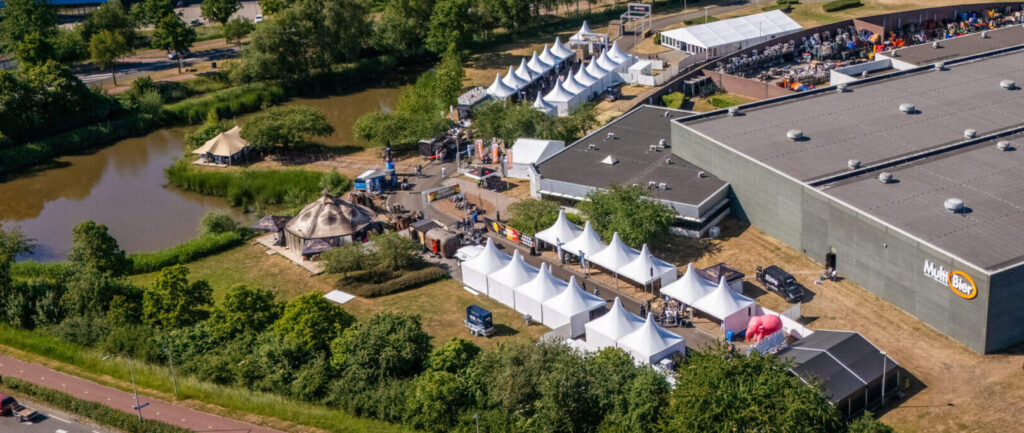 Drone beeld Multi Bier Xperience - Uitsnede